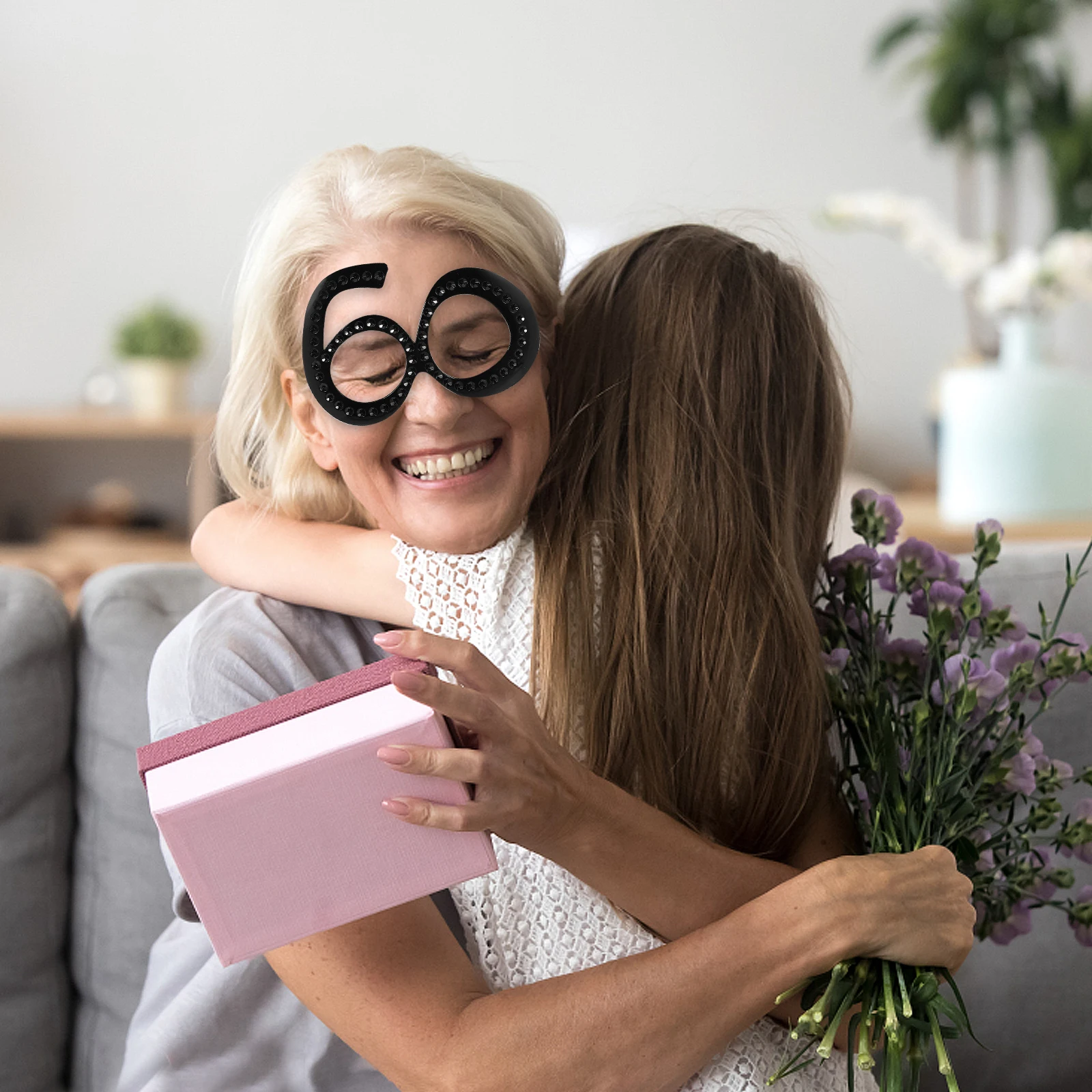 

40th Birthday Golden Novelty Eyewear Photo Props Color Age 40 Eyewear Party Photo Prop Novelty Supplies Adult Accessories