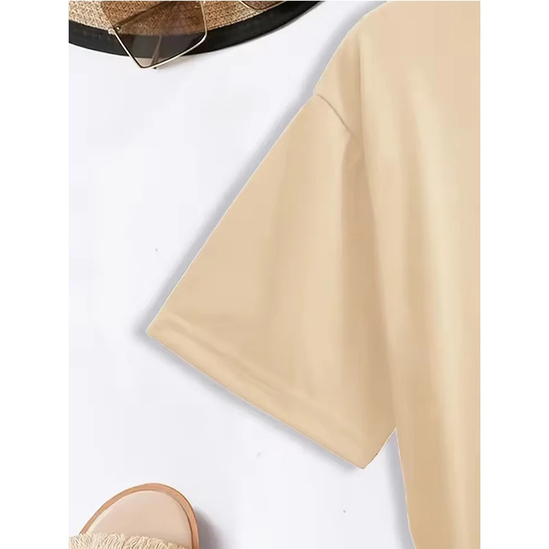 T-Shirt manches courtes col rond femme, vêtement humoristique et fantaisiste, avec motif graphique de chat et de café imprimé, y2k