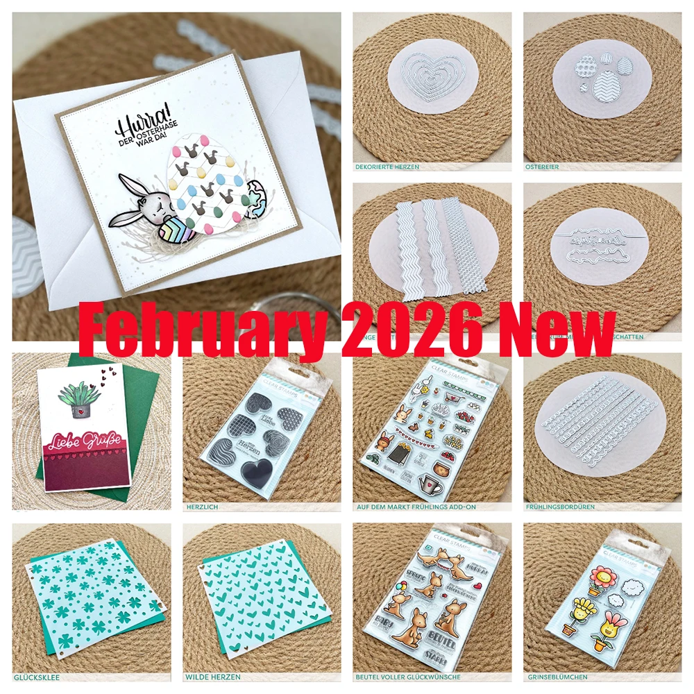 Spring Portal Easter Metal Cutting Dies Stamps Stencils for DIY Scrapbook Handmade Photo Album Diary Calendar February 2026 New