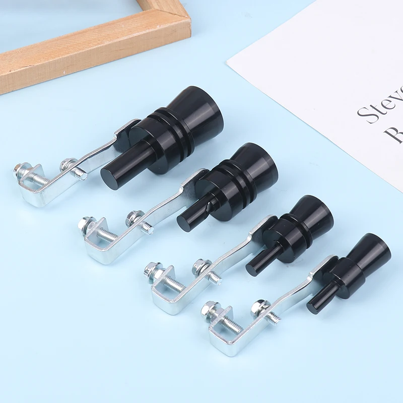 

Black Sound Simulator Car Turbo Whistle Exhaust Pipe Muffler Blow Off Universal Car Styling Tuning Mufflers Instruments