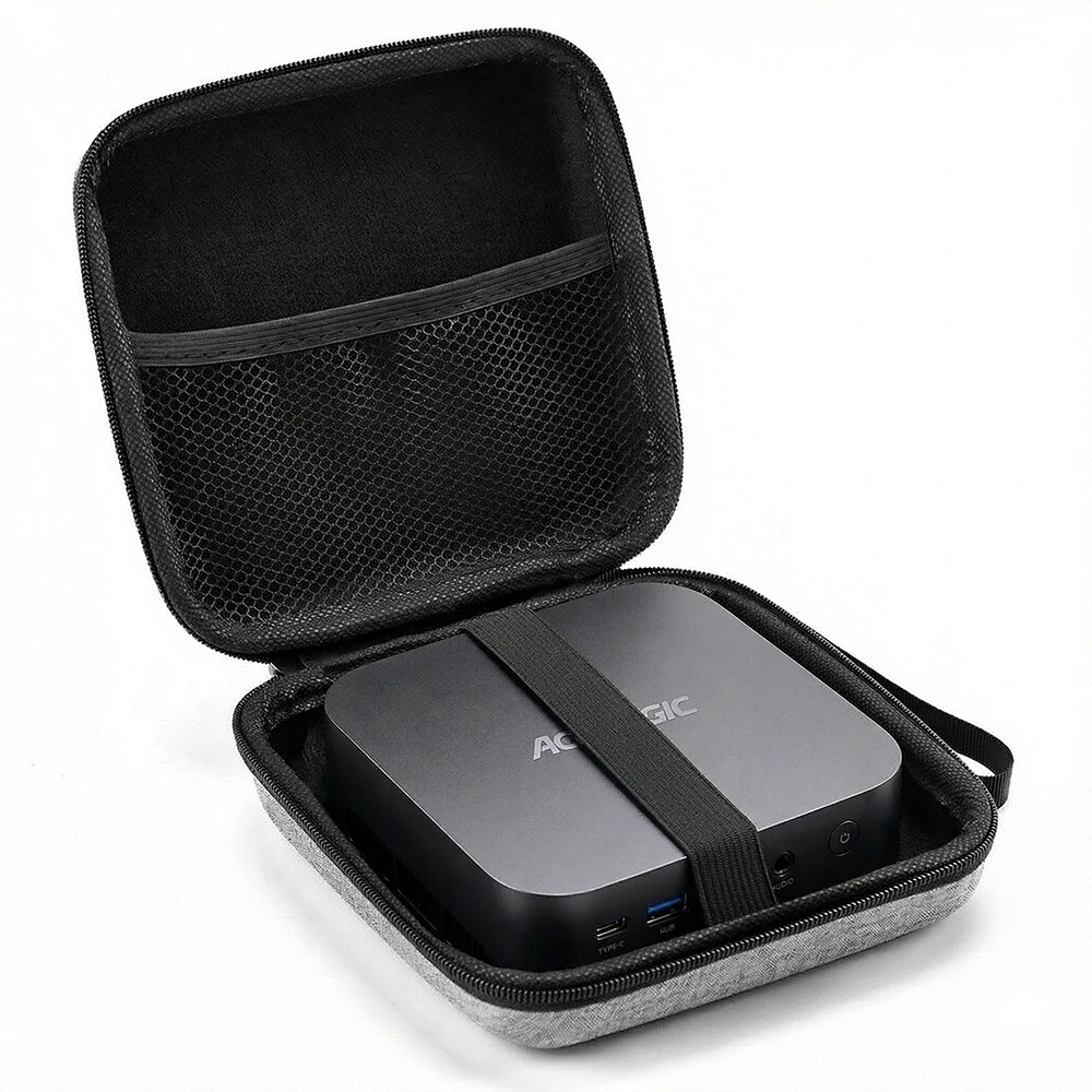 Hard Carrying EVA Case For ACEMAGIC K1 MINI PC Case Shockproof Travel Storage Bag-Case ONLY
