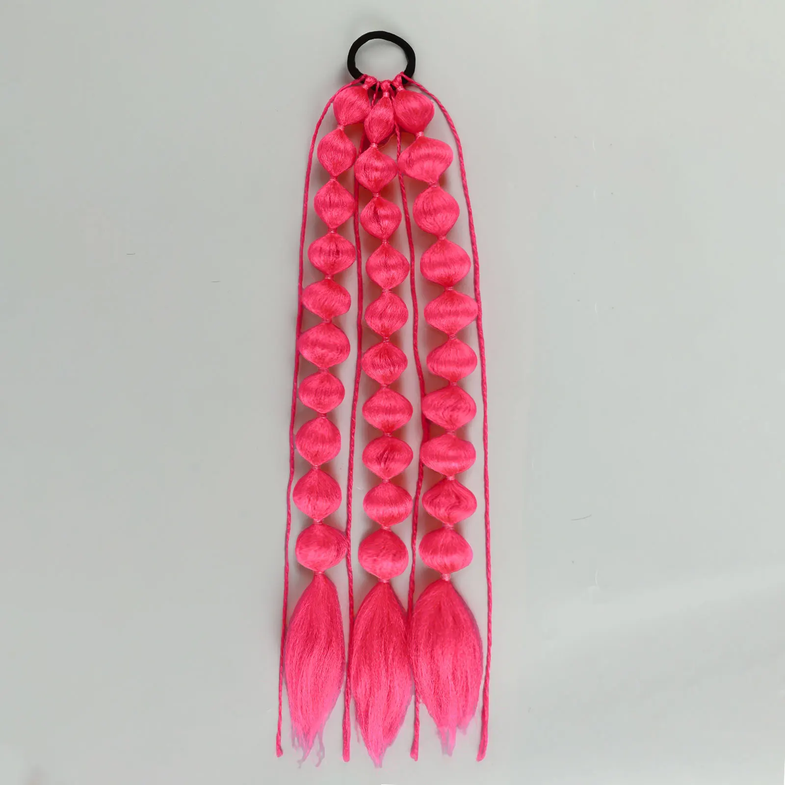 Synthetic Ponytail Extension Colorful Bubble Braid