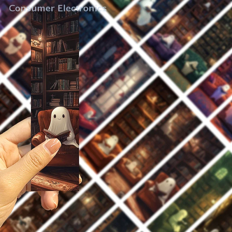 30Pcs Library Ghost Reading Bookmarks Decorating Books Book Page Labeling Aesthetic Decorative Book Markers For Book Lovers