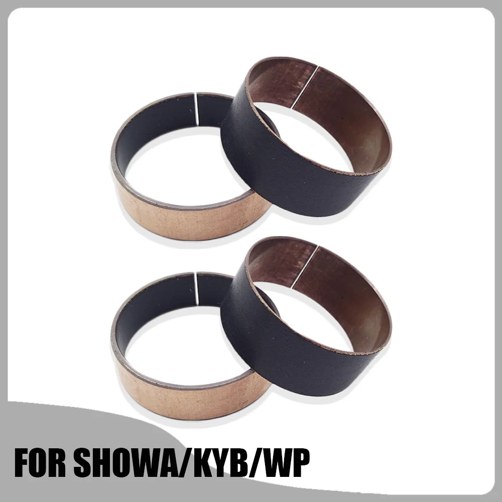 Motorcycle Front Fork Bushing Self-lubricating Copper Bush For SHOWA KYB WP Slide Guide Pair