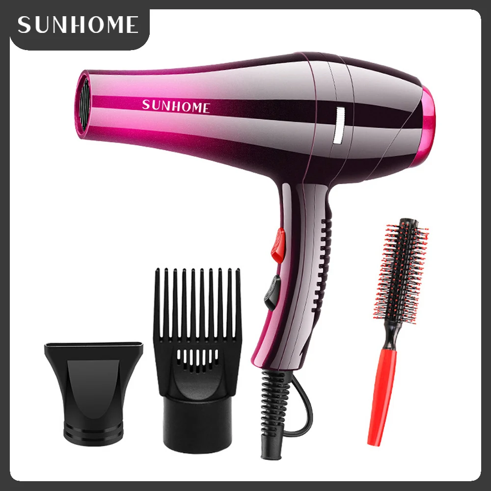 SUNHOME Professional Hair Dryer Set ,2000W Fast Dry Low Noise Blow Dryer, Professional Salon Hair Dryers