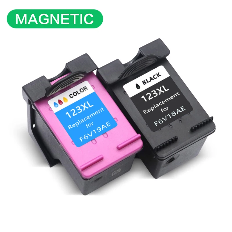 Magnetic Compatible Ink cartridge For HP 123 For HP123 Deskjet 2130 2132 3630 3632 1110 1111 1112 Printer 123