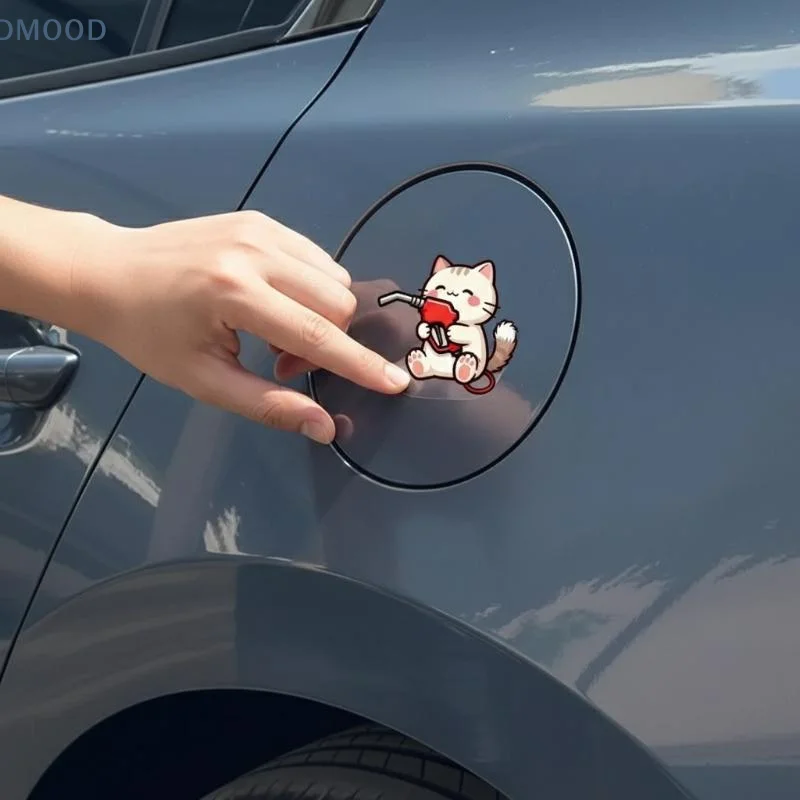 【CR】Fuel Tank Cap Car Stickers Funny Empty Fuel Gage Design Waterproof Vinyl Decal for Van Truck DIY Decor