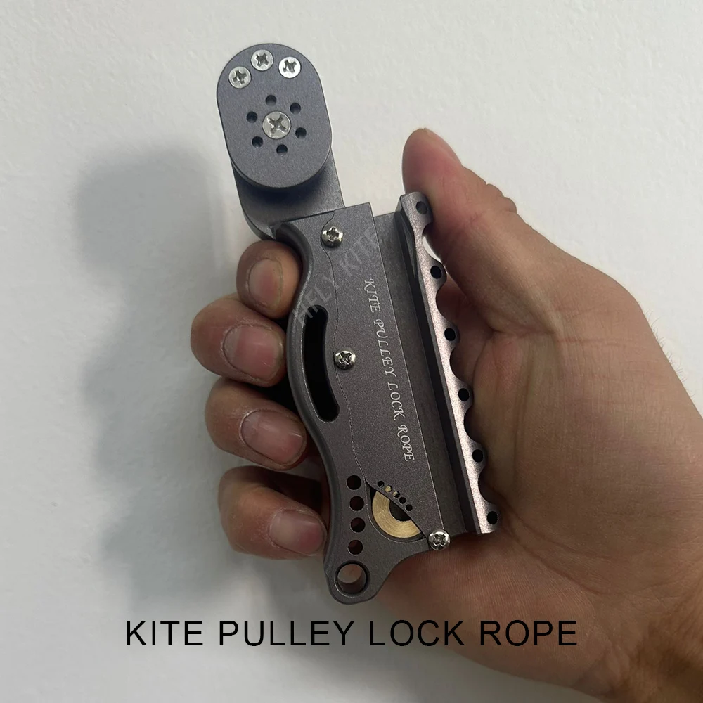 HFLYKITES 악어 GRIP 연 도르래 잠금 로프