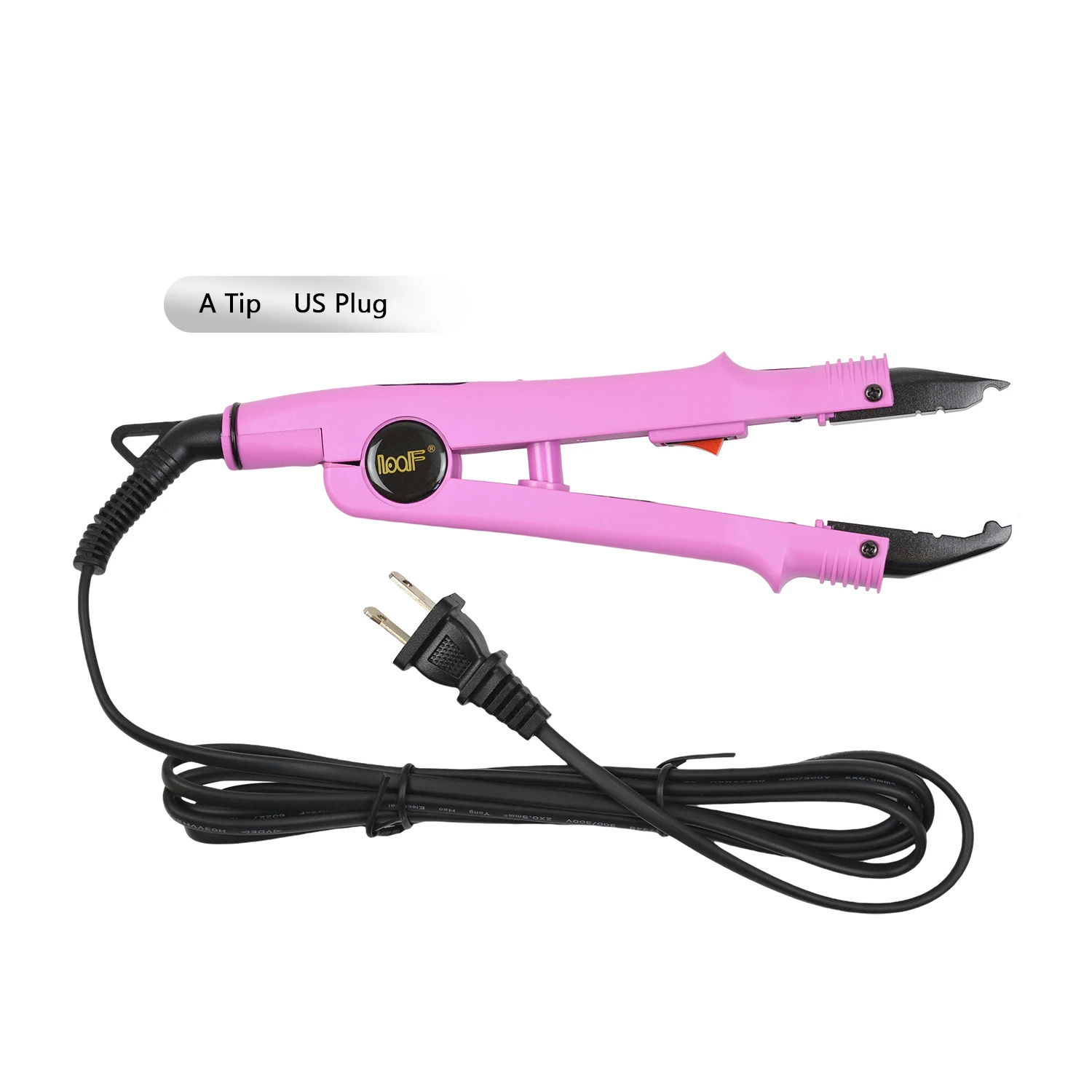 1pc JR-611 A/B/C Tip Pink Constant Temperature EU/US Plug Hair Extension Fusion Iron Heat Connector Wand Iron Melting Tools