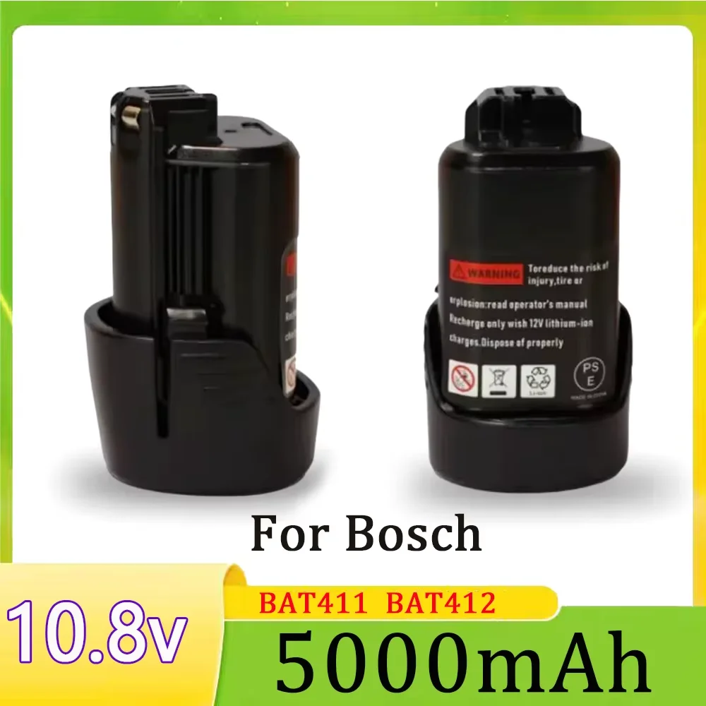 

Suitable for Bosch battery 10.8V battery, 5000mAh BAT411 Lithium ion Rechargeable Battery BAT411A BAT412 BAT412A BAT413