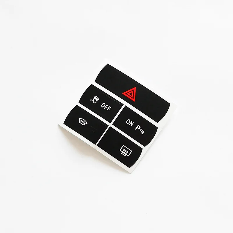 Car Dashboard Switch Sticker For Ford SMax Hazard Warning Radar Repair Decal Interior Trim Cover Accessories Auto Styling