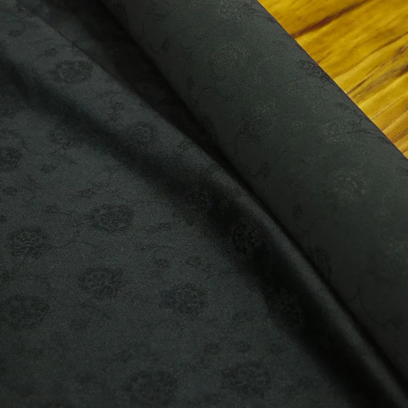 Crepe pesado material antigo ramie seda jacquard tecido de cetim patrimônio cultural individual Xiangyunsha novas roupas de estilo chinês