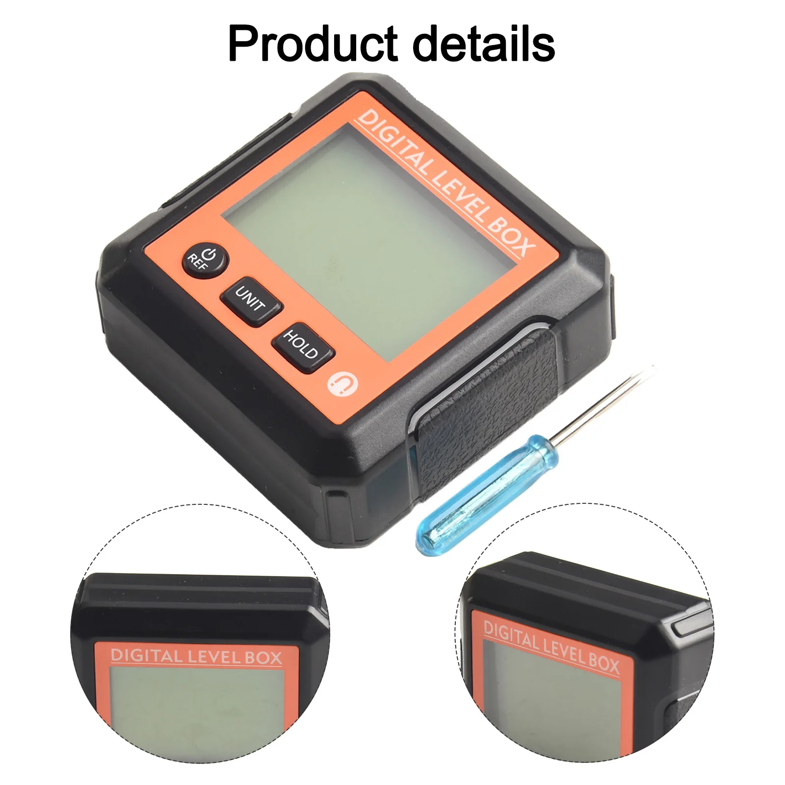 LM320A LM320B Angle Meter Magnetic Inclinometer Digital Protractor Angle Finder Bevel Box Angle Measurement Tool