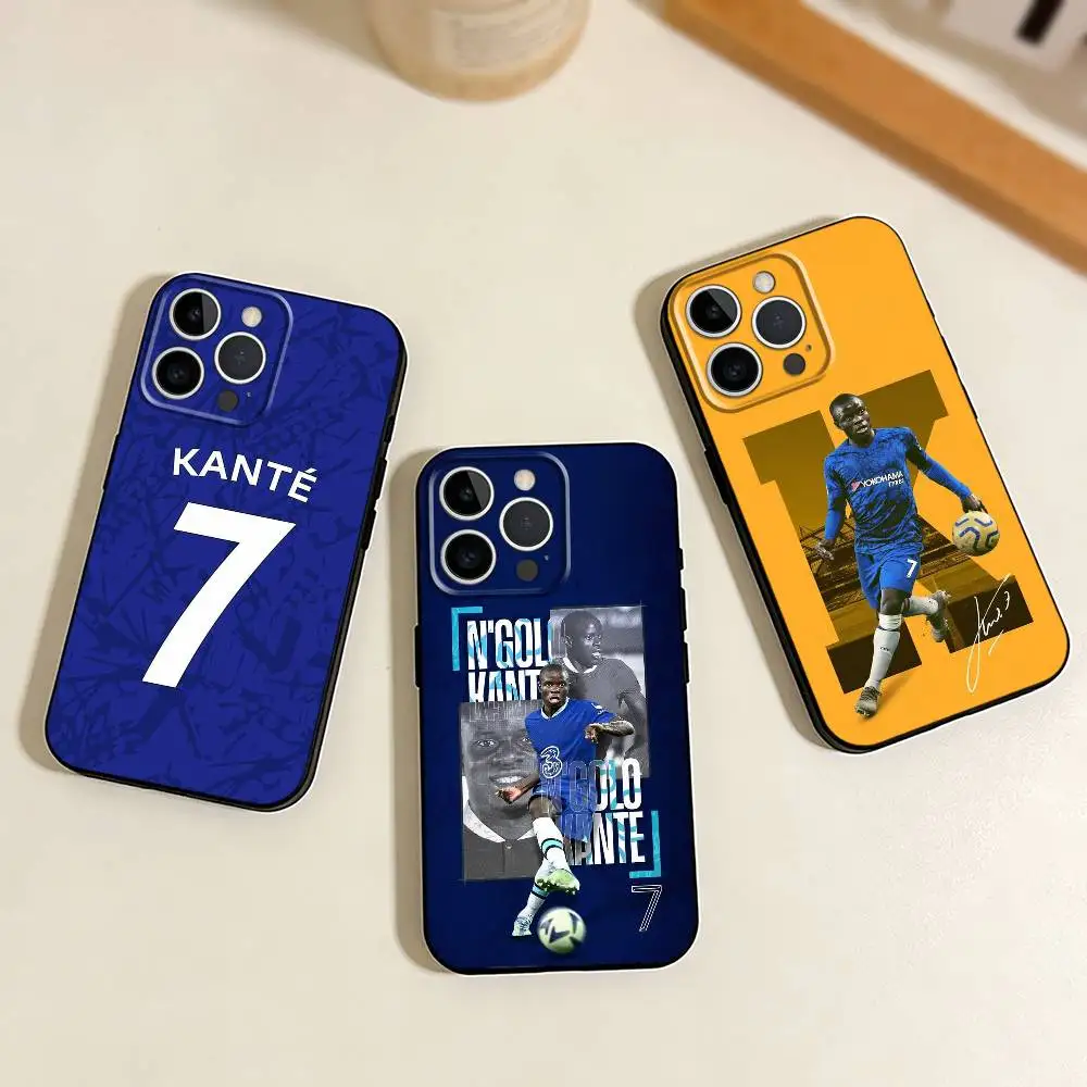 

The engine N'Golo K-Kante Phone Case For iPhone 17,16,15,14,13,12,11 Plus,Pro Max,XS,Soft Silicone Black Cover