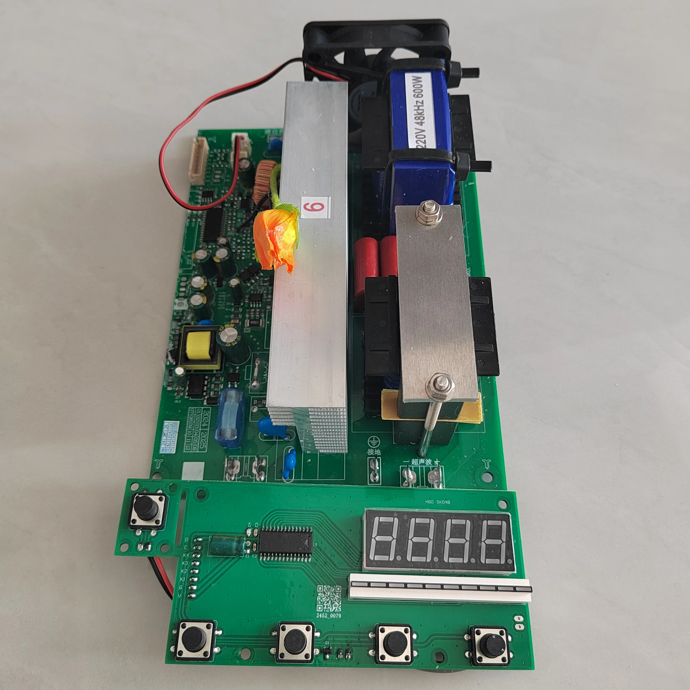 Circuito generatore di ultrasuoni scheda PCB driver ad ultrasuoni 25KHZ 400W con timer scheda display e regolazione dell'alimentazione