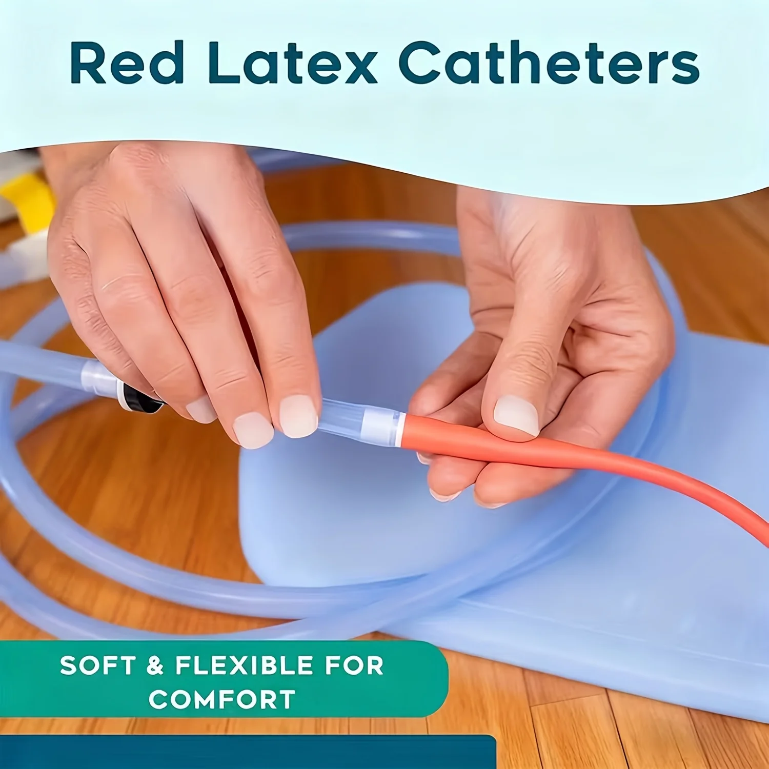 8Fr/10Fr/12Fr/14Fr/20Fr Red Flexible Rubber Tubes, Often Used for Liquid Transfer and Liquid Delivery, Are Suitable for More Advanced Laboratory Liquid Transfer, Distribution, and Conduit Fittings