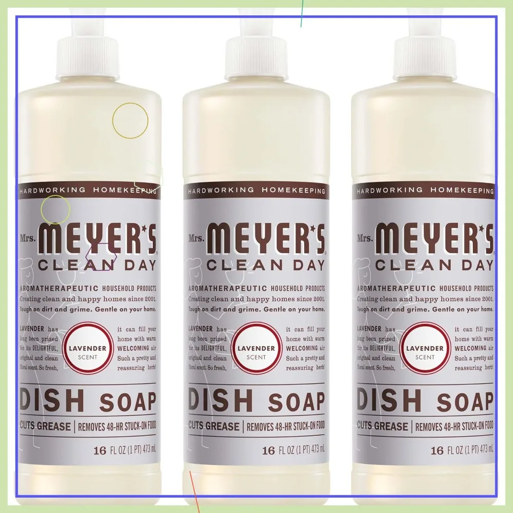 

Lavender Liquid Dish Soap, 16 fl. oz - Pack of 3, Gentle & Effective Clean
