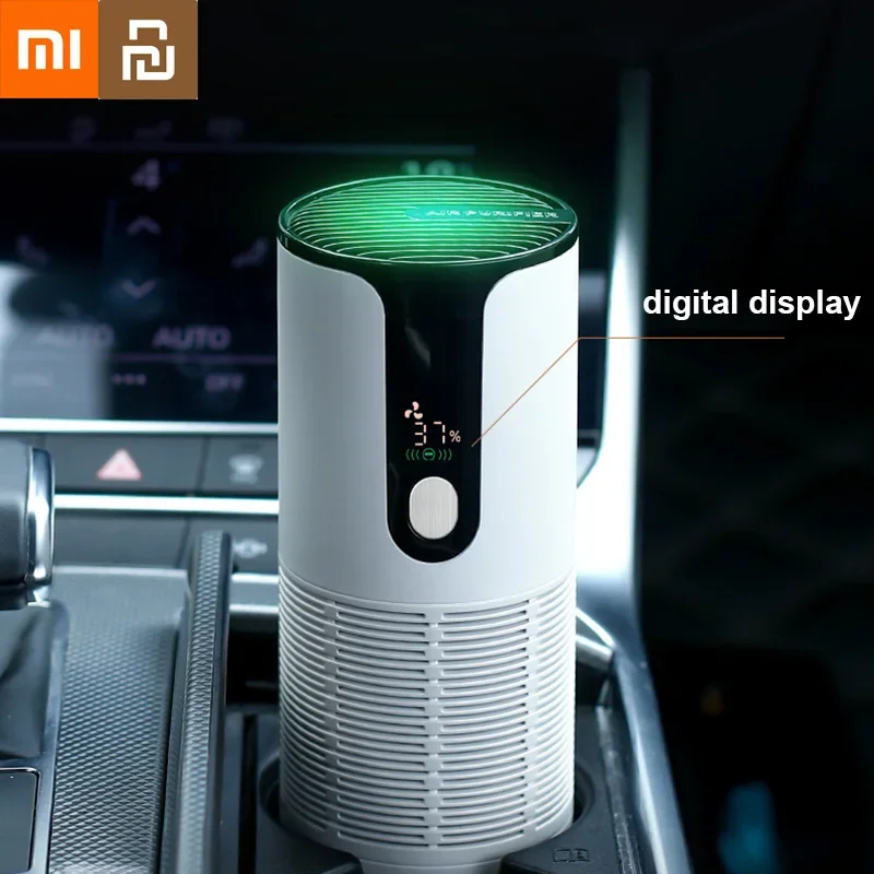 

Xiaomi Youpin Car Air Purifier HEPA Filter Deodorizer Negative Ion Rechargeable Remover Formaldehyde Smoke Portable Air Cleaner