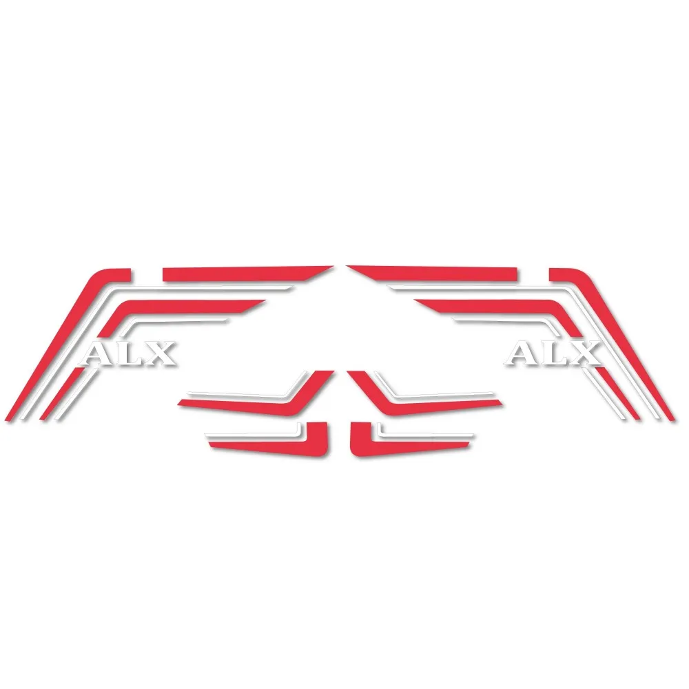 Classic Motorbike compatible stickers  VESPINO ALX Red / White