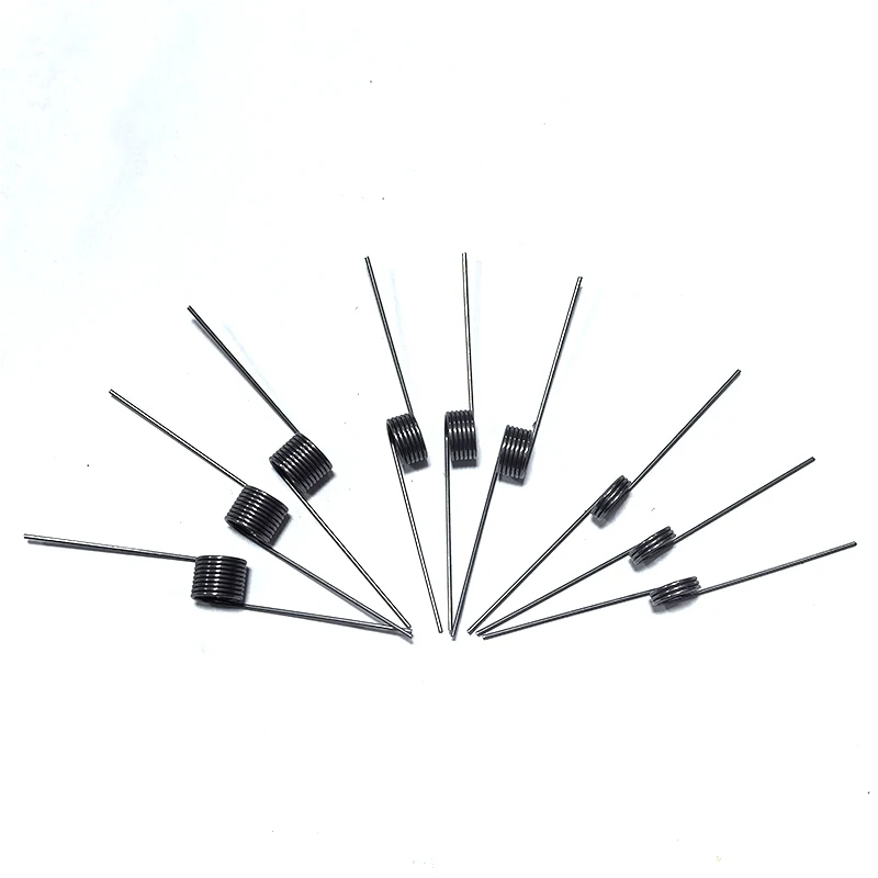 Zehn V-förmige Federn, Drahtdurchmesser 0,8 mm, Torsionsfedern, Miniatur-Torsionsfedern, Rückstellfedern mit Winkeln von 60/90/120/180 Grad, Torsion – Detail 5