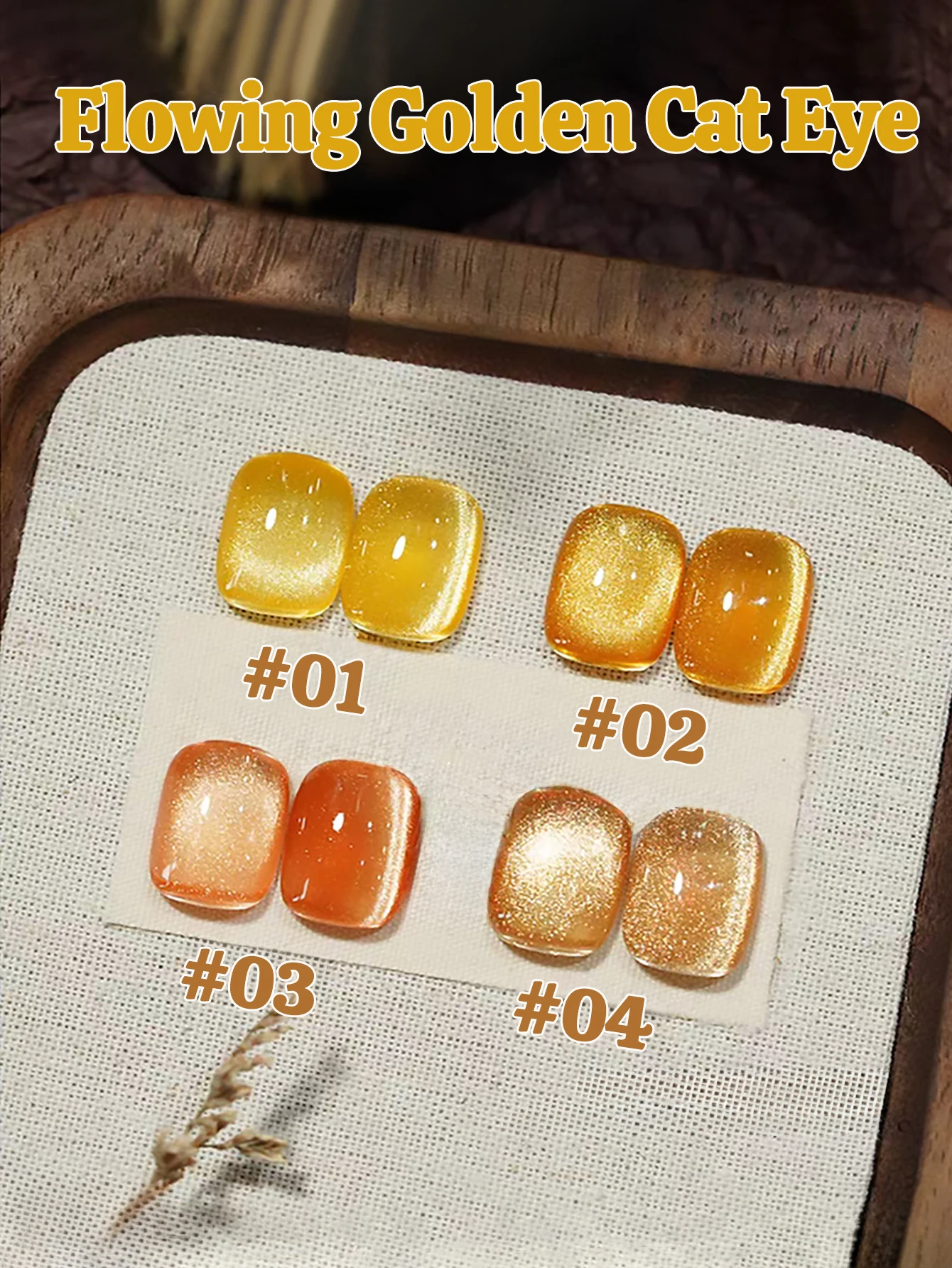 1-9 pièces PSK 2025 nouveau blanchiment avancé polyvalent doré Nail Art fournitures pour ongles automne coulant doré oeil de chat Gel vernis à ongles