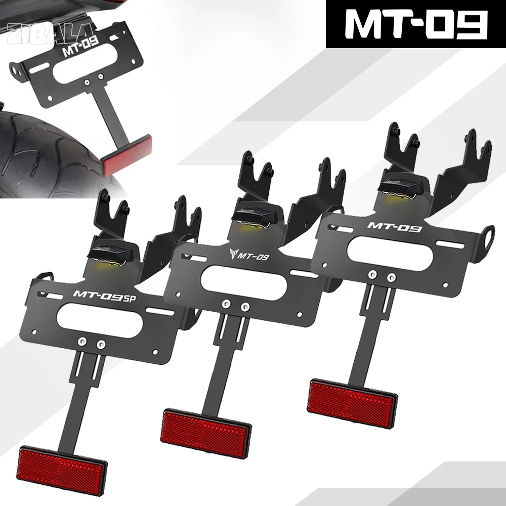 

For Yamaha MT-09 SP 2024-2025-2026-2027 Motorcycle License Plate Holder Bracket Rear Tail Tidy Fender Eliminator Kit MT09 SP