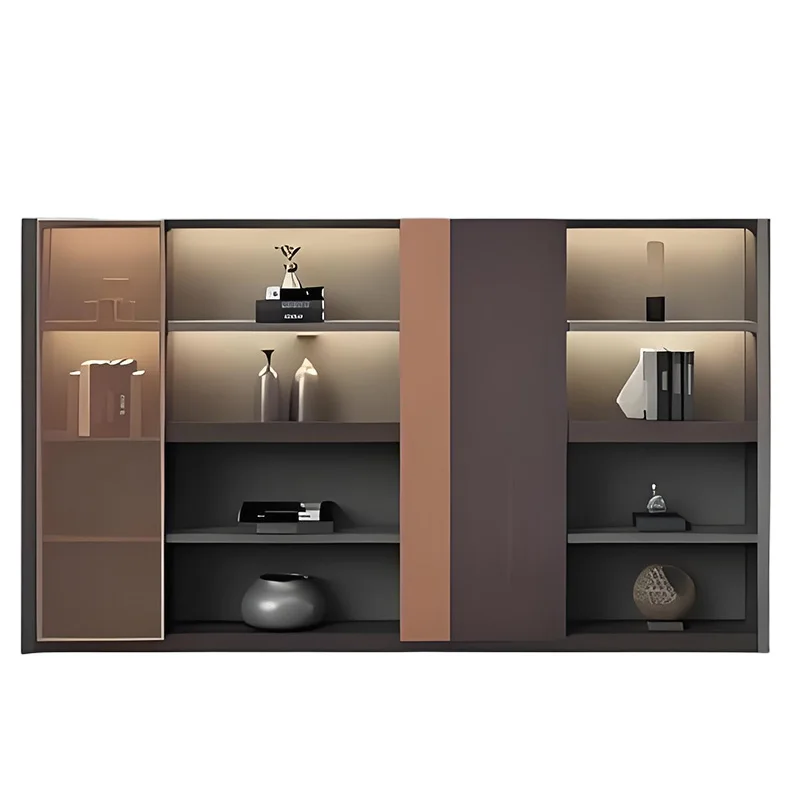 Vertical Wooden Big Multiple File Box Glass Guangdong Filing Storage Cabinets Modern with Dividers Office Furniture Wholesale