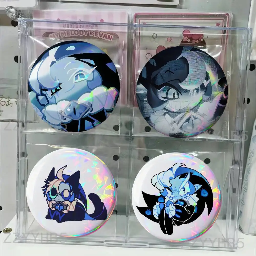 

Shadow Milk Cookie Tinplate Pins Round Handmade Brooches for Backpack Accessories Collection Badge 58mm 44mm 32mm 75mm 25mm