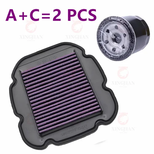 Imagen 1 del producto Filtro de aire de alto flujo para motocicleta Suzuki DL650 v-strom XT Adventure V-Strom650 2004-2024 DL1000 DL1000SE 02-10 limpiador para admisión