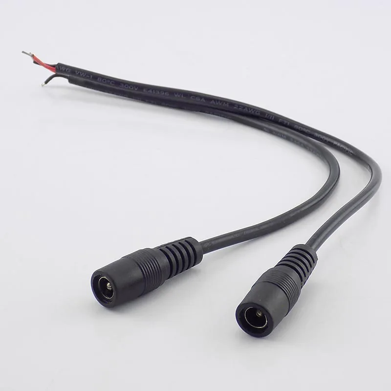 0.25M/1M 3a Dc Mannelijke Vrouwelijke Stekker Kabel Connector Voeding Snoer Verlenging Voor Cctv Led Strip Licht Adapter Draad 5.5*2.1Mm A7