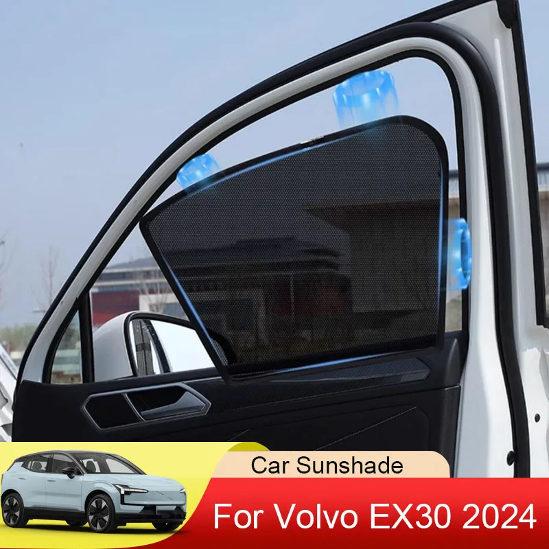 

Car Windshield Window Privacy Mesh Blind Sunshade Anti-UV Protection Sun Shade Cover Auto Accessories For VOLVO EX30 2024 2025