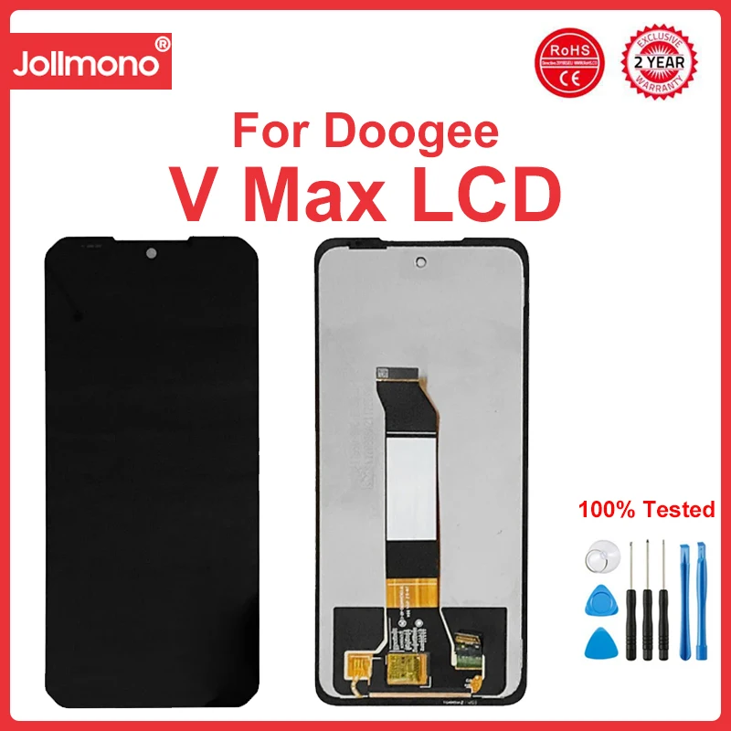 

ЖК-дисплей 6,58 дюйма Для DOOGEE V Max + сенсорный экран в сборе, замена протестирована хорошо для Doogee Vmax, запчасти для ремонта ЖК-дисплея