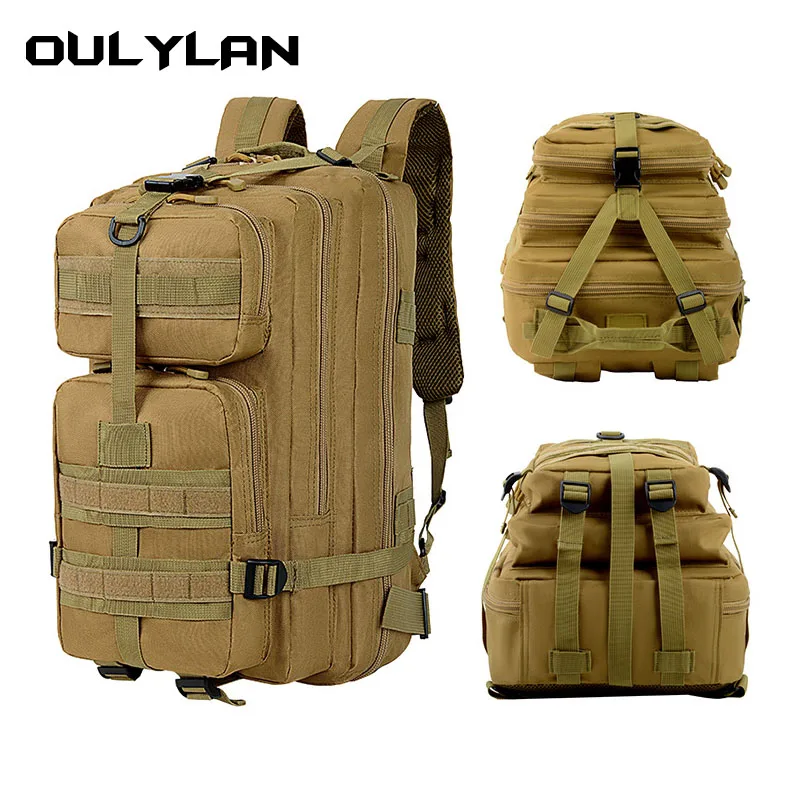 Imagem -04 - Mochila Tática Molle para Macho Mochila Militar Acampamento ao ar Livre Montanhismo Caminhadas Tamanho Médio 3p Alta Capacidade 35l