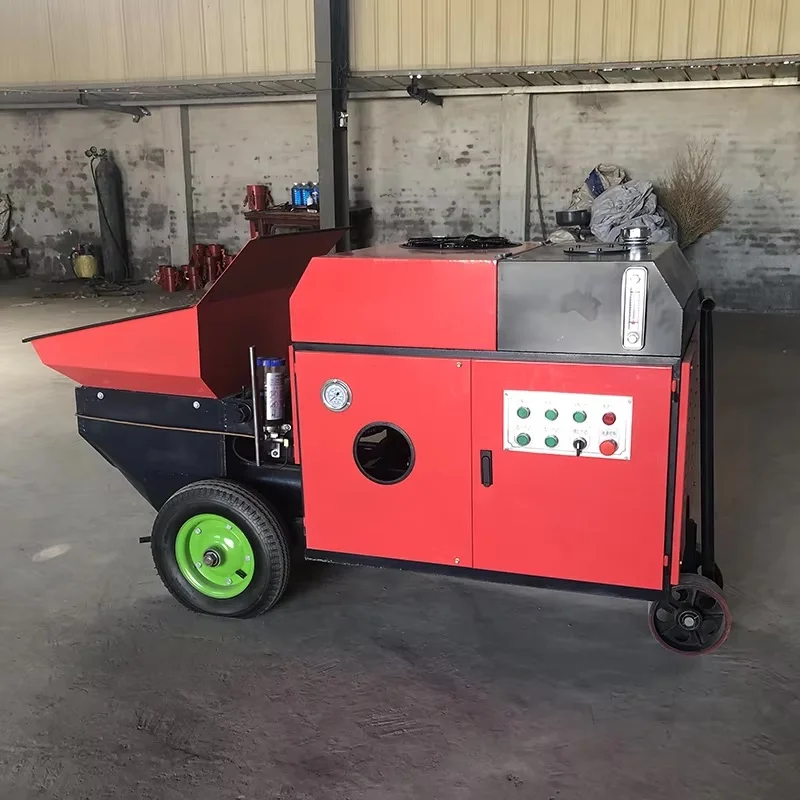 15kw 16mm Small secondary structure column pump feeding machine pouring machine Mortar fine stone concrete delivery pump