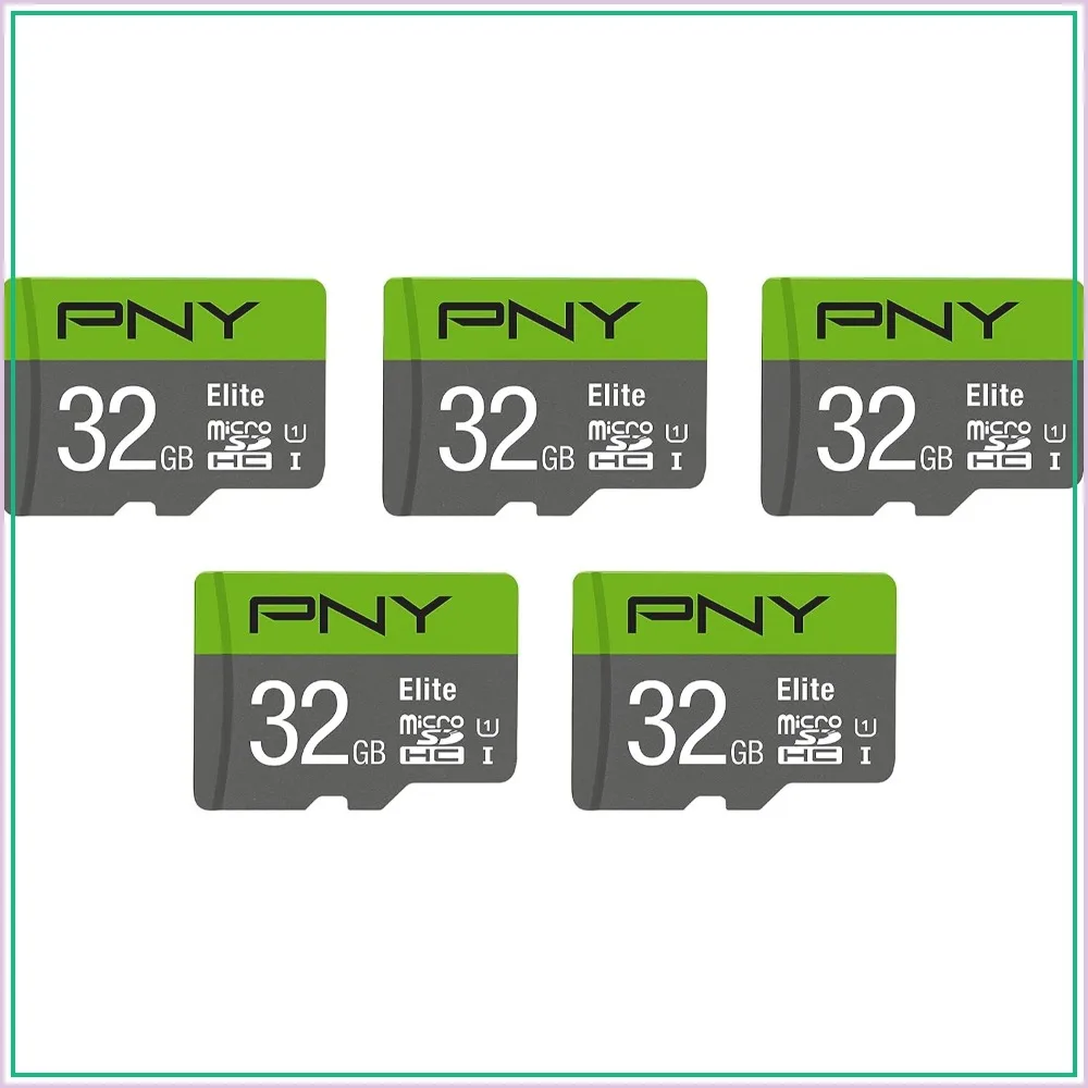 32GB Elite Class 10 U1 microSDHC Card, 100MB/s, Full HD, UHS-I, 5-Pack