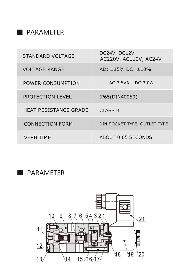 Électrovanne 3V210-08 Pneumatic Electric Solenoid Valve 3 Way 2 Position Control Air Gas Magnetic Valve 12V 24V 220V Coil Volt Hose Fittings Gaz et carburant — détail 4