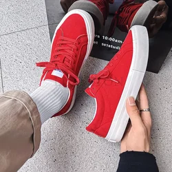 Men Casual Shoes White Sneakers Women Fashion Spring Summer Canvas Sneakers Men Platform Vulcanize Shoes Size 35-45