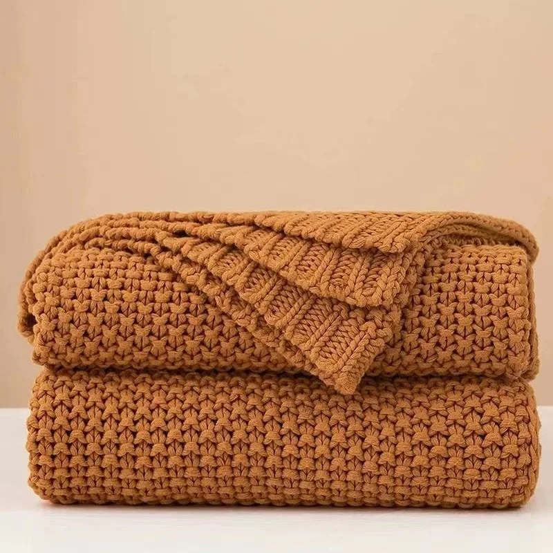 

Новое вязаное одеяло в скандинавском стиле с бахромой, для офиса, кондиционера, обеденного перерыва, шерстяное одеяло, одеяло для дивана, с возможностью индивидуального заказа