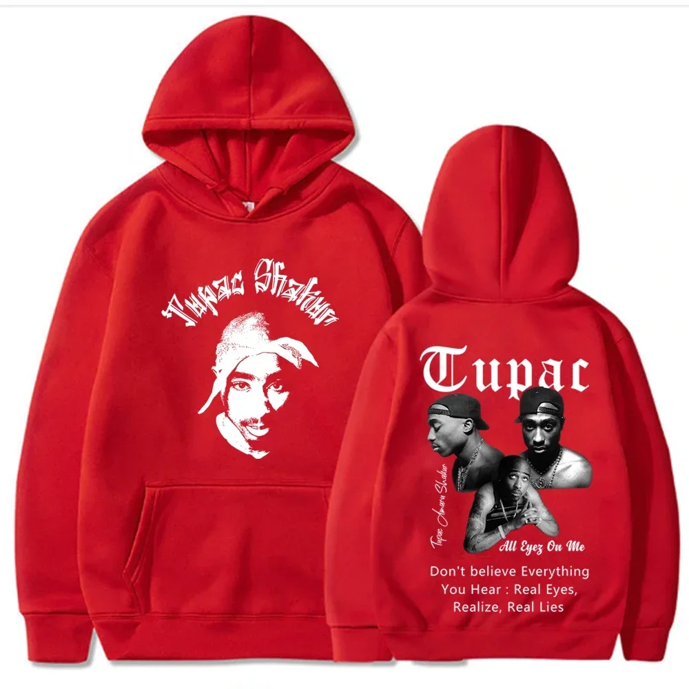 Rapper Tupac 2Pac Hoodies Boys and girls Sweatshirts Hip Hop Streetwear Autumn and Winter Parent child clothing hoodie