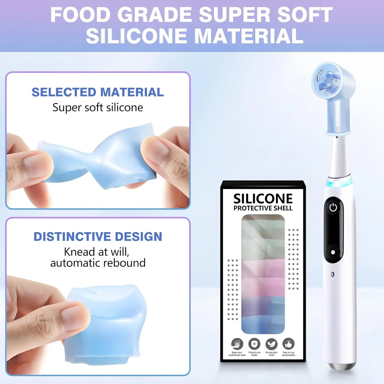 Toothbrush Head Covers for Oral B iO Toothbrush Heads, Toothbrush Caps Suitable for Oral B iO Electric Toothbrush(Colorful)