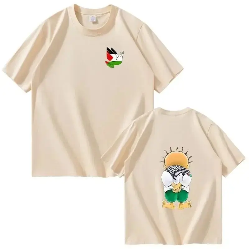 Handala T-shirt Men Fashion Summer Cotton Short Sleeve T Shirt Women Cool Casual Harajuku Hip Hop Streetwear Tee Tops Camiseta