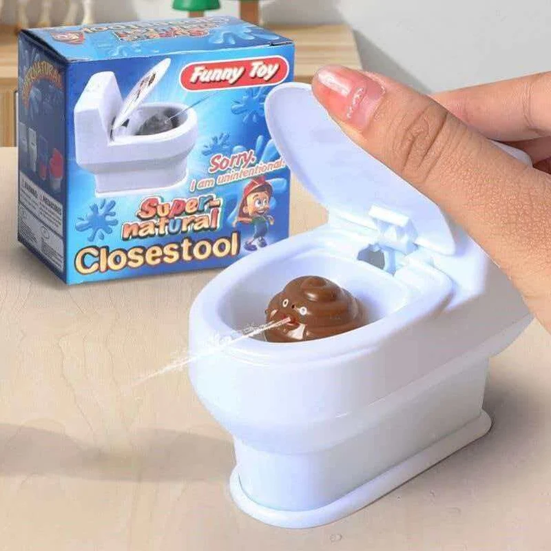 Mini Prank Squirt Spray Toilet Water Toy Gag Joke Gift for Kids Teens Boys Girls Adults Funny Interesting Gadgets Toys