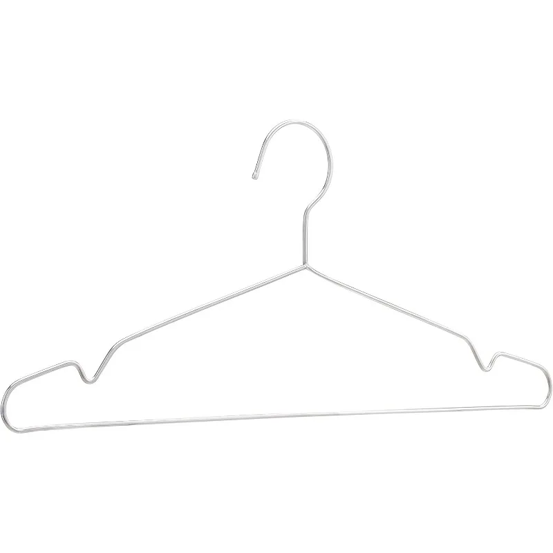 Stainless Steel Clothes Hangers, 50-Pack, Silver