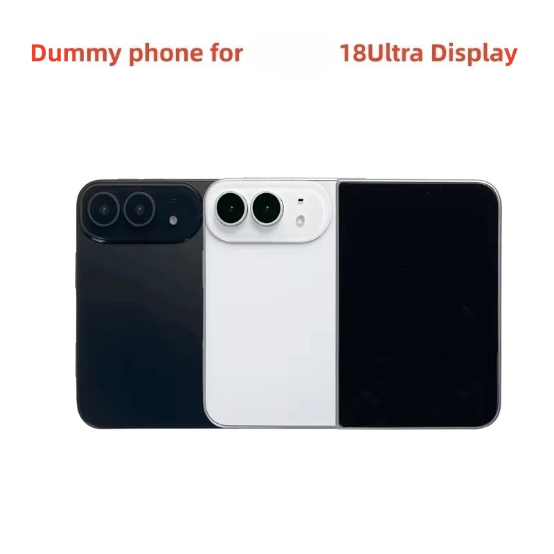 Phon 18 DUO Folding Fake Phone Model Non Working Display Model 1:1 Ratio Fake Phone Retail Store Display Props Decor