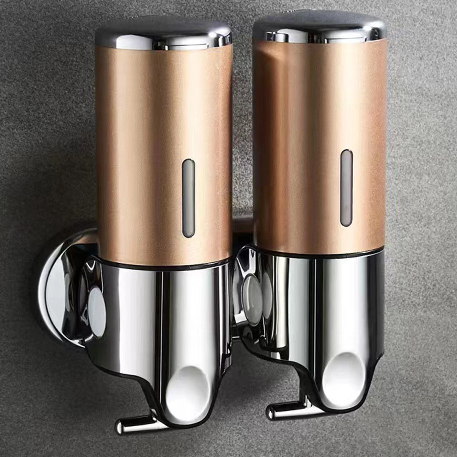 Soap Dispenser ABS Plastic Wall Mounted Liquid Soap Holder T-Pull Rod for Bathroom Shower Gel Shampoo Home Hotel Essentials