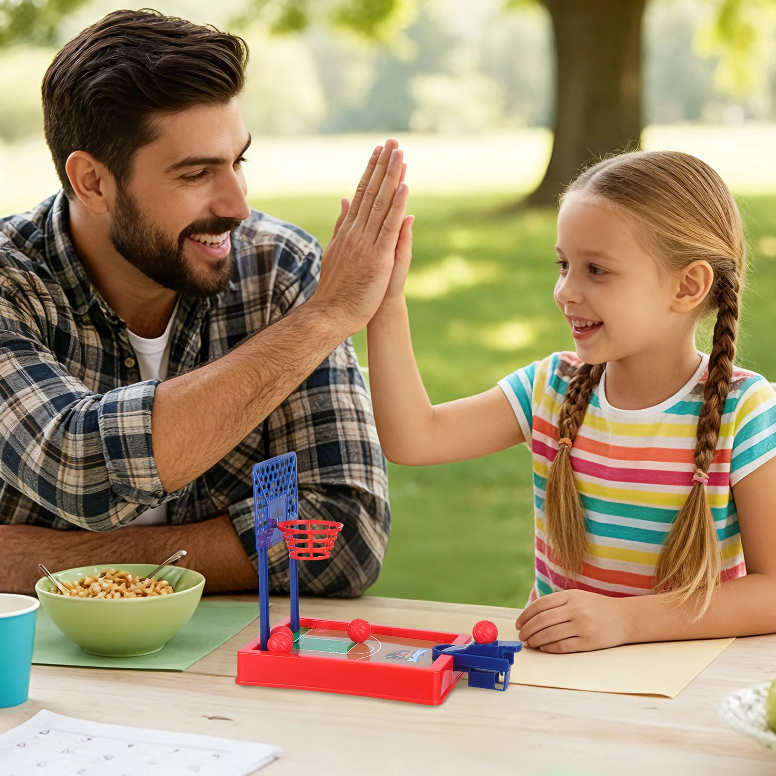 

Настольная мини-игра в баскетбол: набор для бросков с 4 мячами, компактная настольная баскетбольная игра для офиса, класса, вечеринок