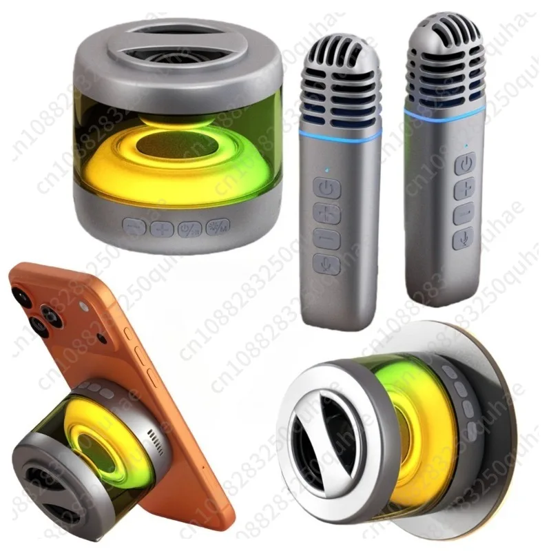 

Новая магнитная домашняя стереосистема, Bluetooth с микрофоном, караоке для улицы.