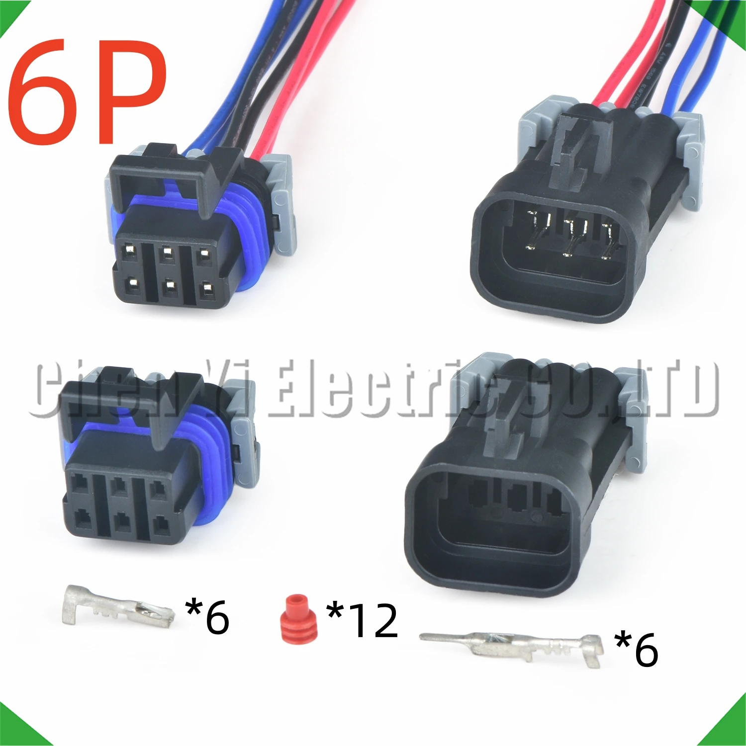 

6 Pin Automotive Connectors Wire harness Plug 12052848 12124107
