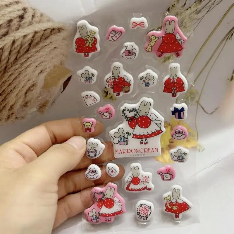 

Kawaii Sanrio Marroncream наклейки креативные мультяшные девушки удобные наклейки ручной материал наклейки «сделай сам» декоративный подарок
