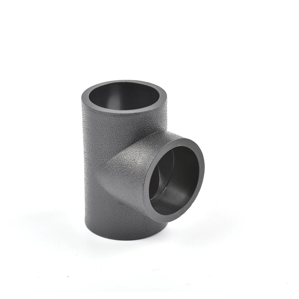 20/25/32/40/50mm Black PE Hot Melt Adapter Pipe Fittings Straight Elbow Tee Cross Connector Water Pipe